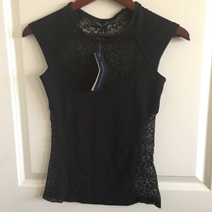French Connection Lace Blouse size Small
